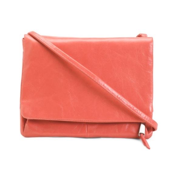 HOBO Rose Pink Genuine Leather Mari Crossbody Bag. - Picture 1 of 12